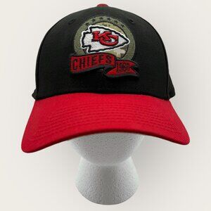 Kansas City Chiefs NFL Logo Hat Black Red New Era Cap Embroidered Design
